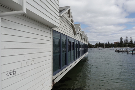 East wall of the Oyster Beds building