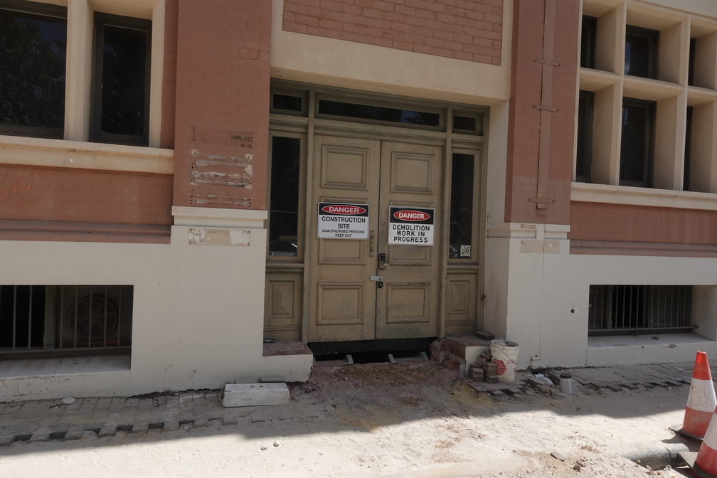 Redevelopment starting at the Robert Harper Building