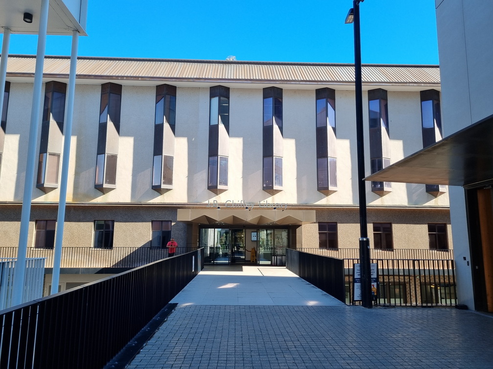 New entrance to Chifley library