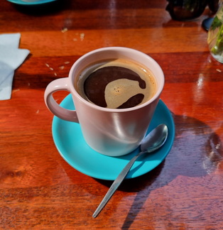 Black coffee at Fremantle Arts Centre