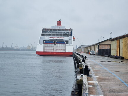 Spirit of Tasmania at Victoria Quay